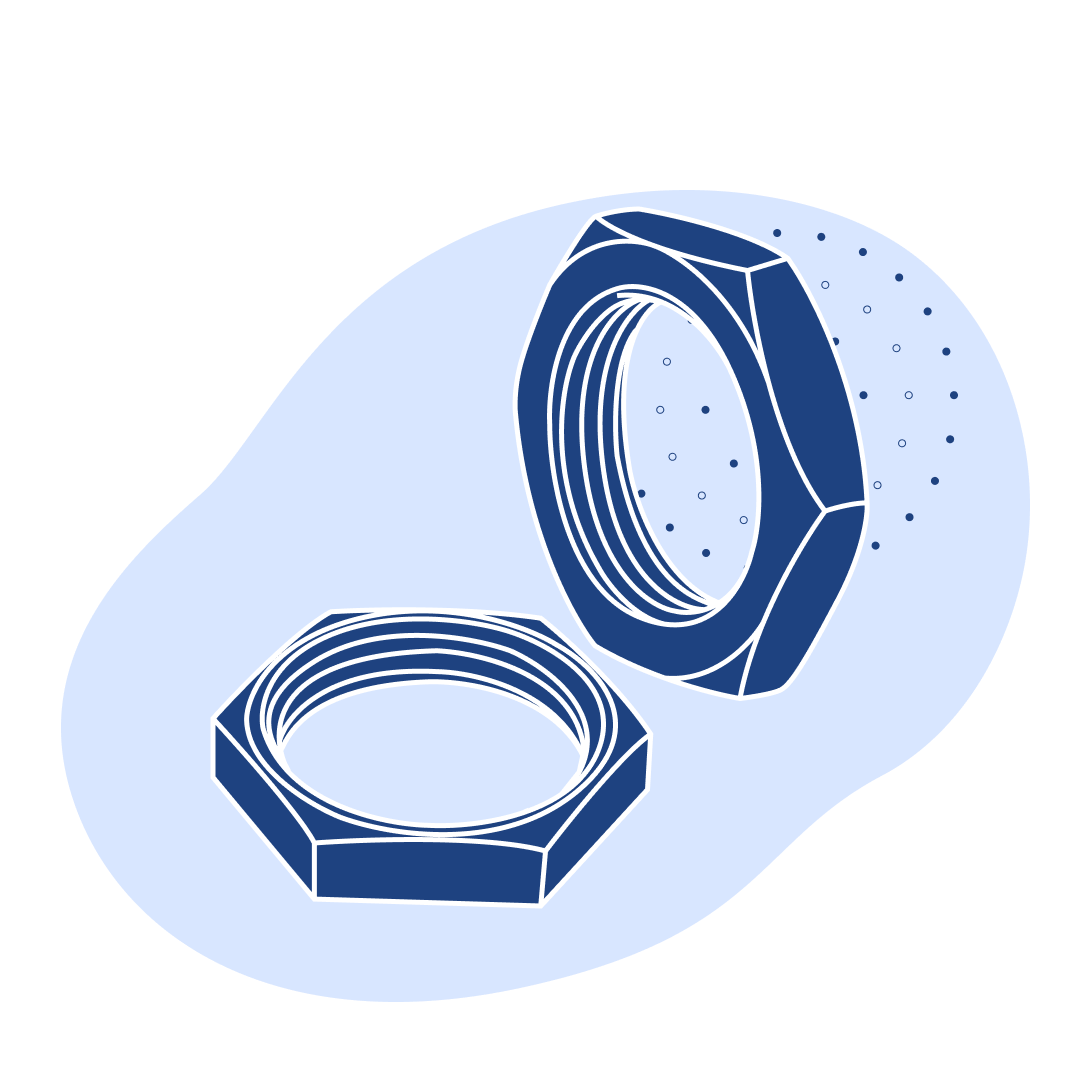 Гайки шестигранные