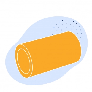 Полиэтиленовая газовая труба 140х12.7 мм SDR 11 ПЭ 80 желтая
