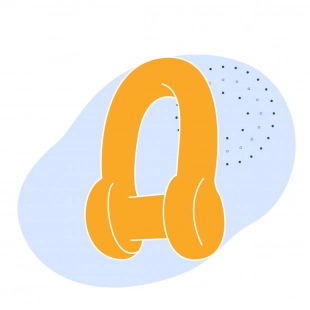 Скоба концевая с цилиндрическим штифтом ГОСТ 228-79 162 мм