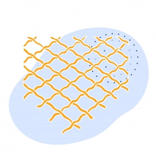 Стальная рифленая сетка 16х5х5 мм 12Х18Н10Т ГОСТ 3306-88