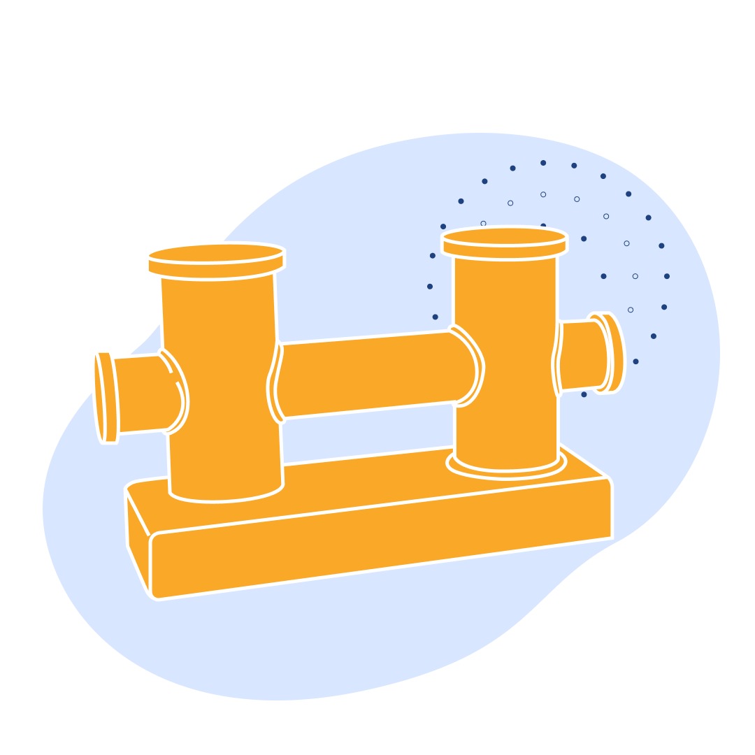 Кнехт крестовой сварной 180 мм ГОСТ 11265-73