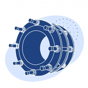 Демонтажная вставка чугунная Ду 50 мм