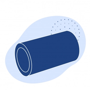 Полиэтиленовая газовая труба 140х12.7 мм SDR 11 ПЭ 80 желтая