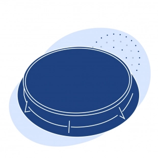 Люк средний 870x600x105 мм 100 кг