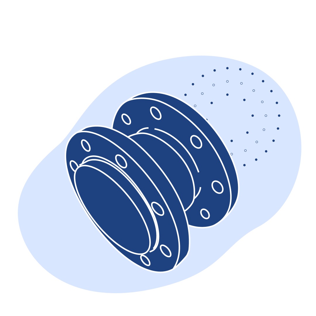 Компенсатор стальной осевой фланцевый ДУ 100 мм